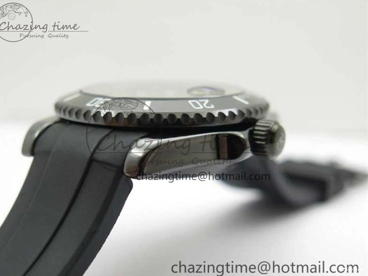 MiroTime 0122 Submariner 40mm Black Ceramic 5GF Best Edition Black Dial on Black Rubber Strap SA Unique 2464